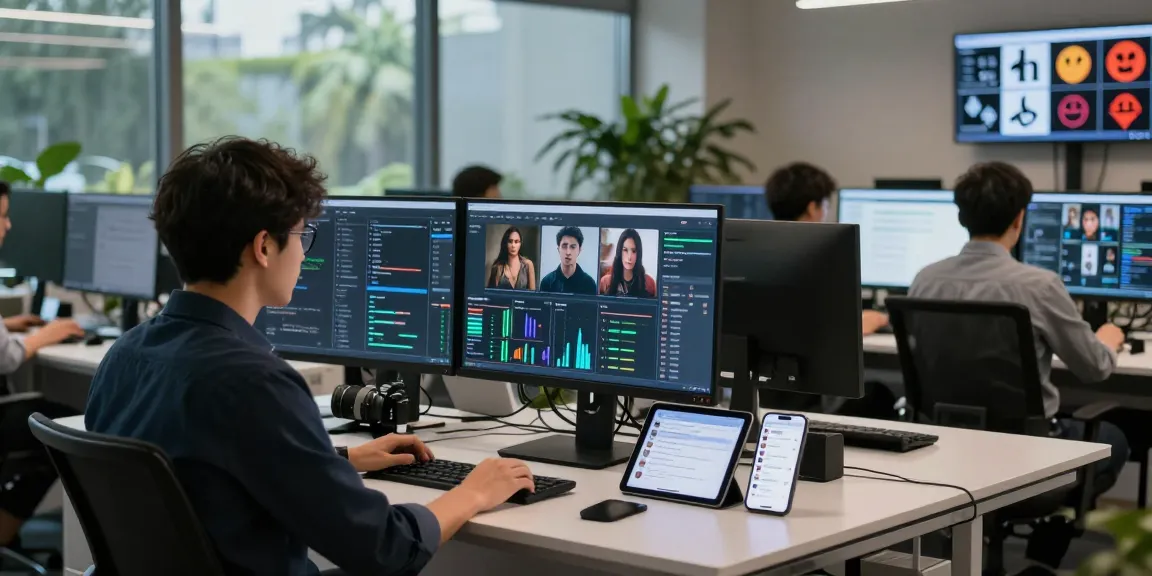 Analyze how to detect ai image using advanced AI metrics in a modern workspace.