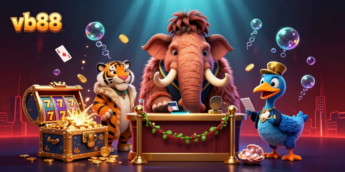Experience the vibrant energy at vb88 with 3D casino characters and dynamic gaming elements.