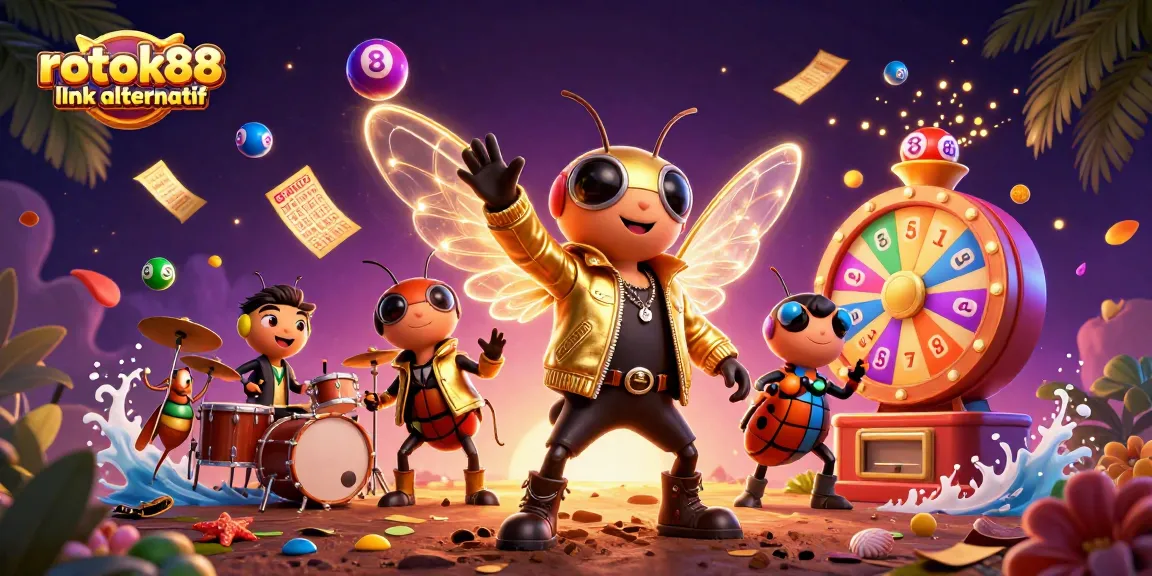 Engage with the exciting atmosphere of rokok88 link alternatif in this vibrant 3D casino illustration.