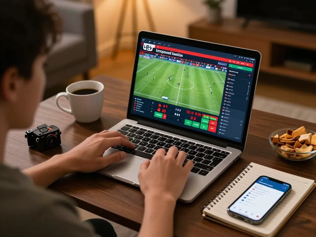 Gli utenti dei siti non AAMS si impegnano attivamente nelle scommesse sportive online dal comfort della propria casa, utilizzando un laptop e uno smartphone