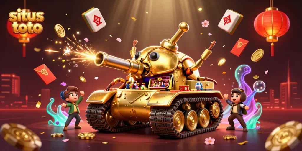 Menggali situs toto yang menarik dalam ilustrasi kasino digital berwarna-warni menampilkan detail tiga dimensi yang menakjubkan.