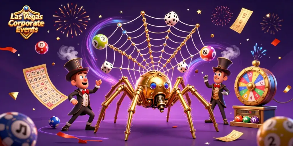 Engage with Las Vegas Corporate Events through colorful lottery balls and dynamic gaming elements.