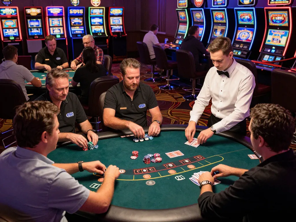 The 789 club gaming experience comes alive in a vibrant casino scene with players engaged and chips in motion