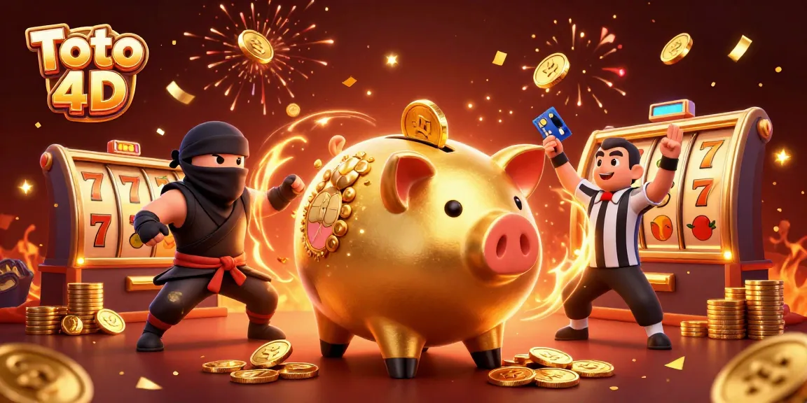 Toto 4D showcases a vibrant slot gaming scene, featuring lively characters and dynamic gameplay elements.
