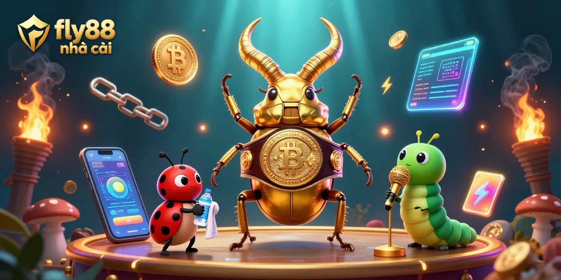 Engage with fly88 nhà cái through this vibrant illustration of a competitive gambling arena.