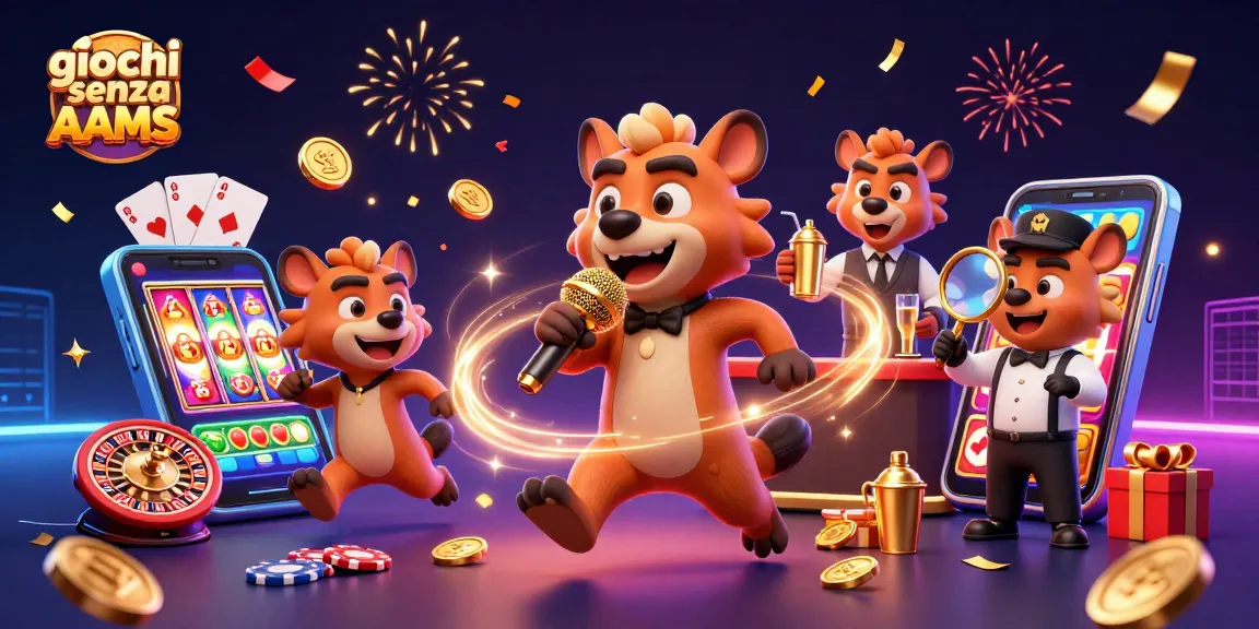 Gioca ai giochi senza AAMS in un ambiente di casino vibrante con divertimento e premi.