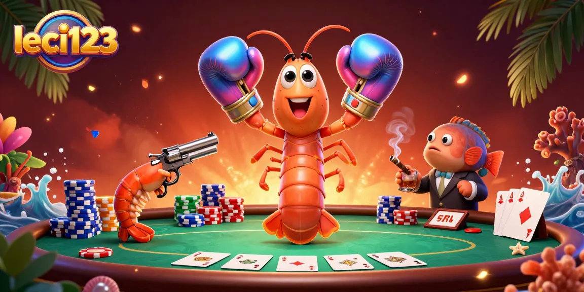 Experience the excitement of leci123 with dynamic poker gameplay featuring colorful chips and vibrant characters.