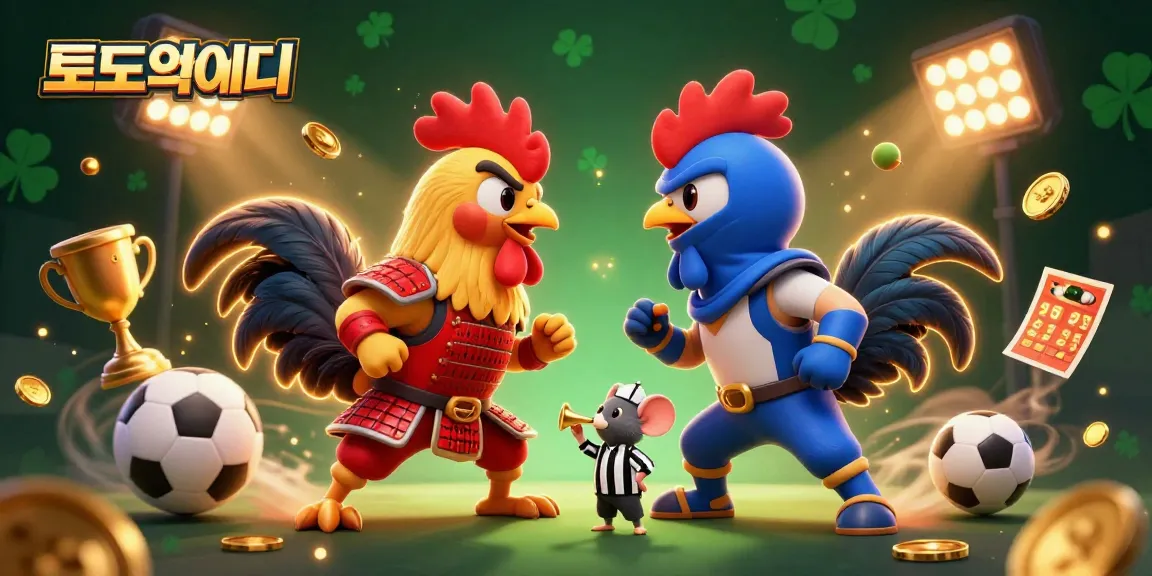 Engage in thrilling action at the 토토사이트 with fighting roosters and dynamic sports elements.
