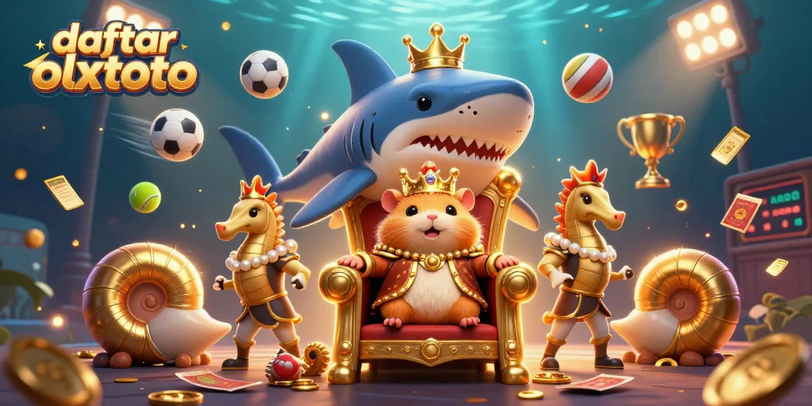 Taruhan yang menarik dengan daftar olxtoto, diilustrasikan dengan raja hamster dan penjaga kuda laut.