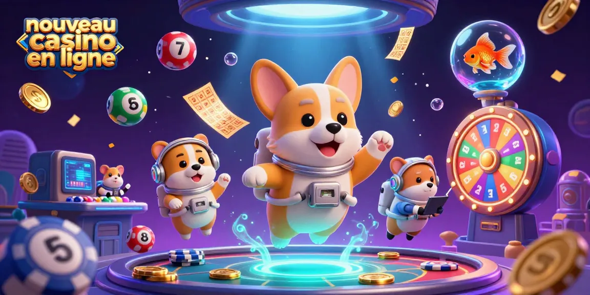 Vivez l'excitation d'un nouveau casino en ligne avec un corgi astronaute flottant et des billets d'or.