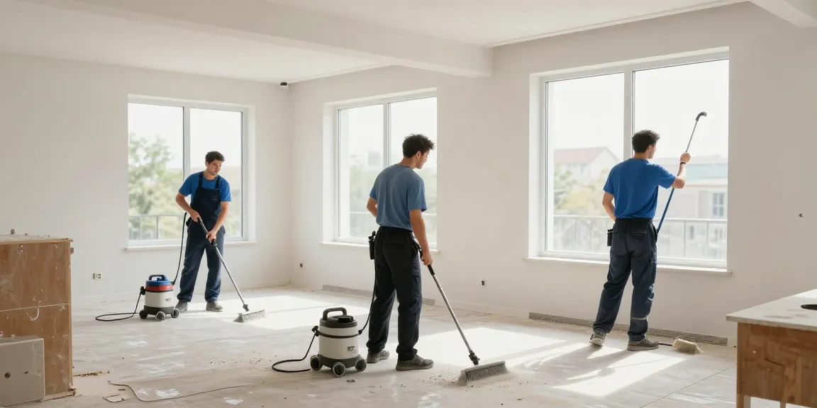 Bauendreinigung Dortmund: Professionelles Reinigungsteam sorgt für Sauberkeit nach Renovierung in Dortmund.