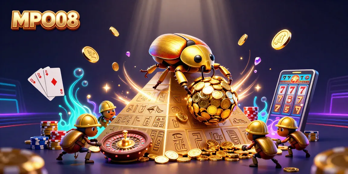 MPO08 showcases vibrant interactive casino elements in a rich 3D rendering with dynamic gameplay features.