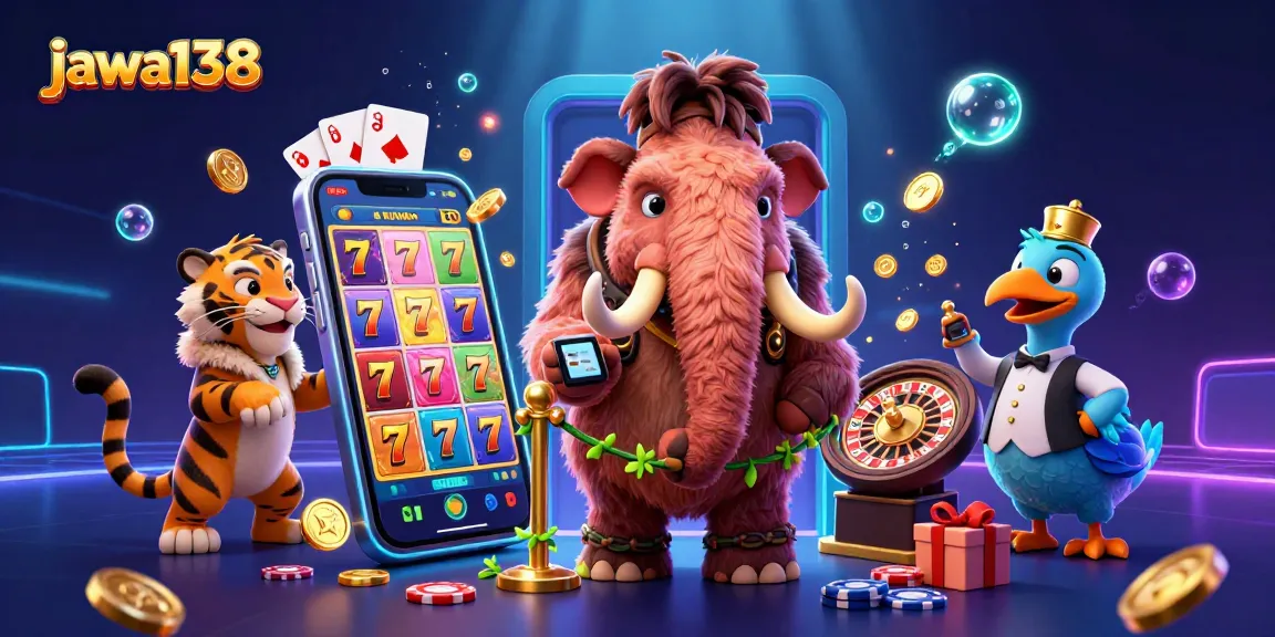 Experience the excitement of a casino with jawa138's vibrant 3D characters and immersive gaming elements.