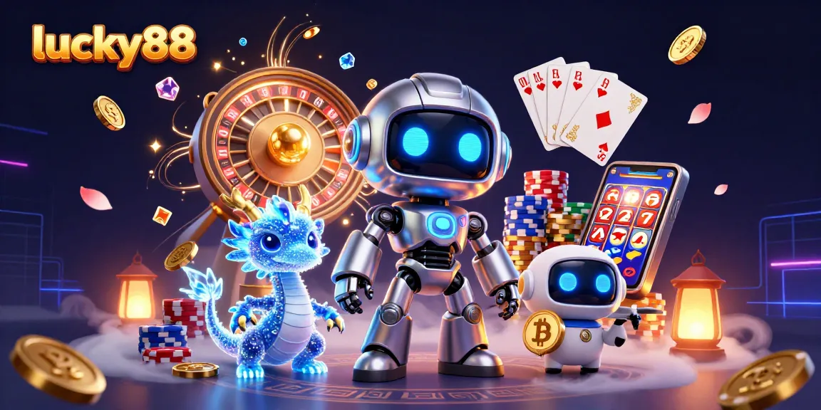 Spin your way to thrills with lucky88 casino's colorful 3D gaming adventure.